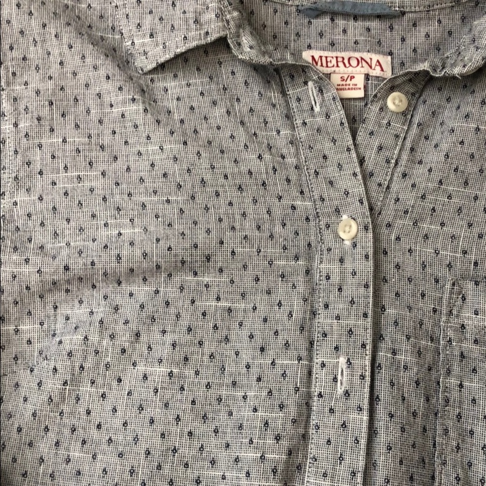 Merona 1/2 button down - Picture 2 of 2